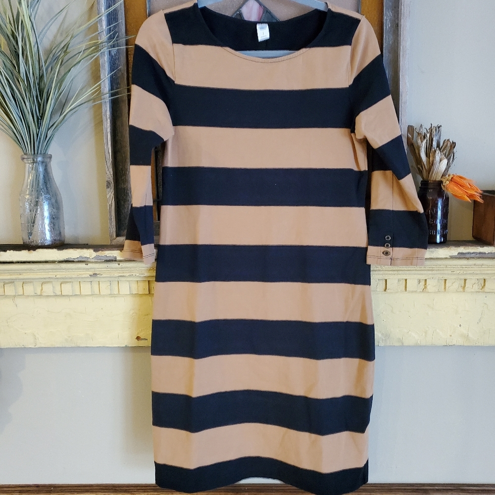 Bold Stripe Shift Dress - Sz Small
